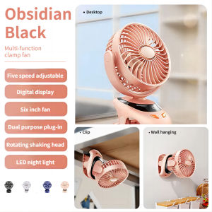 Mini Portable Fan 360° USB Rechargeable Clip Fan Ultra Quiet Electric Fan Air Cooler