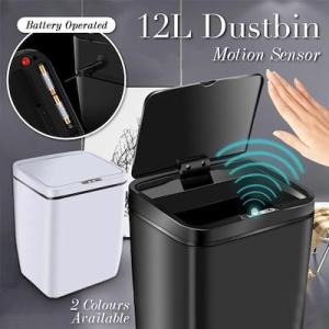 Intelligent Automatic 12L high capacity Dustbin |  Rapid Sensor Trash Can Furniture / BTO / HOME / REVAMP