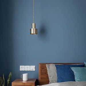 SXH Nordic all-copper chandelier unique and creative for bedside bedroom living room dining room hallway entrance Danish bay window single-head chandelier