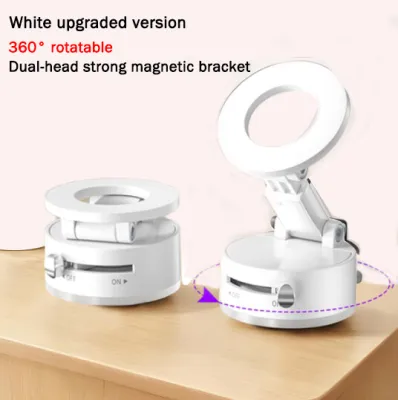 【24-hour delivery】Vacuum Magnetic Suction Phone Mount Foldable Shower Phone Holder for Car/Gym/Mirror/Smooth Compatible with iPhone/Android