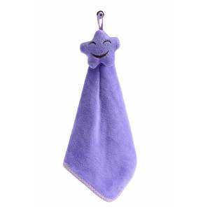 Cartoon cute coral fleece hand towel kitchen towel hand towel  cleaning cloth  rag absorbent towel