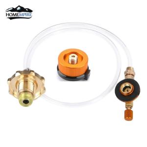 Flat Cylinder Tank Coupler Portable Small Propane Bottle/Tank Refill Adapter Gas Tank Refill Adapter for Camping Stove
