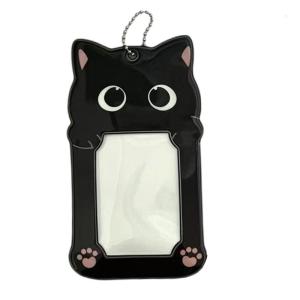 Animal Photo Sleeve Photocard Protector Sleeve Keychain Backpacks Charm for 3Inch Photo Business Bus