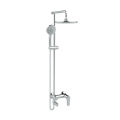 American Standard Simplica Exposed 3-Way Rainshower System | Exposed Bath & Shower Mixer | Swivel Bath Spout | 9" Head Shower | 5 Spray Hand Shower | FFAS9089. 