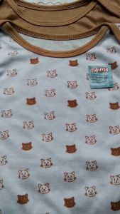Seri Coklat: 3 Pcs Jumpersuit Bayi 0-8 Bulan
