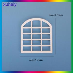 xuhaiy 1 12 Dollhouse Mini Wooden Window Frame Model Dollhouse Furniture Decoration Dolls House Micro Scene Construction Props