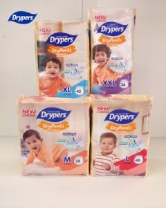 Baby Diapers M58/ L48/ XL42/ XXL36 (1 Pack)
