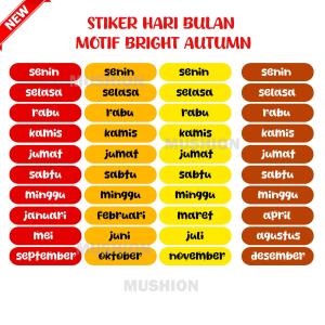 [BISA COD] stiker hari dan bulan polos dompet budgeting disiplin keuangan bulanan dompet organizer Paper Stationery