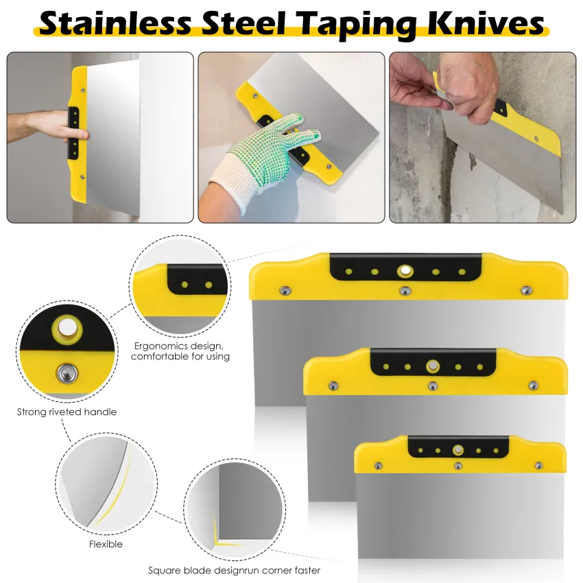 12 Stainless Steel Taping Knife w/ Soft Grip
