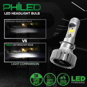 PHILED LED HEADLIGHT BULB FOR XRM / MIO / RAIDER / SHOGUN / RAIDER J UNIVERSAL PLUG AND PLAY SPEEDMOTO