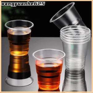 [WYH Store] COD 50PCS Disposable Clear Plastic Cup Outdoor Picnic Birthday Kitchen Party Tableware Party Plastic Cups For Cold Drinks