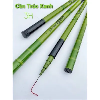 Cần câu tay trúc xanh 3h câu đơn câu đài