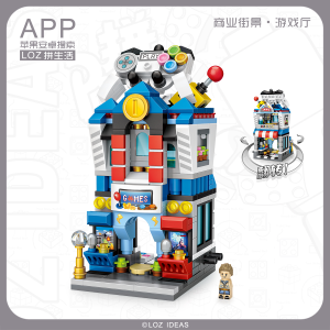 LOZ IDEAS Mini Block Commercial Street Shop Japanese Cartoon Character Gift Decoration Building Brick Toy Boy Girl 街景系列