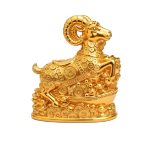 GONG4 Mascot Sheep Piggy Bank Good Luck Plastic Zodiac Goat Ornaments Festival Home Decoration Lamb Money Jar Office