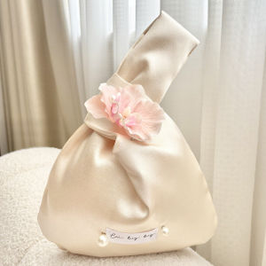 【SG STOCK】Phalaenopsis/Tulip Wristlet Bag | Gift Bag | Silk Wrist Bag for Hanfu