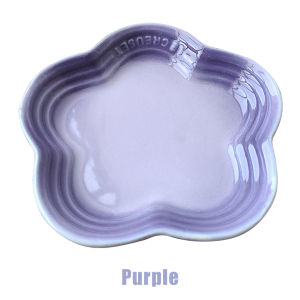 Plum Blossom Small Plate 14cm Sauce Plates French Cool Color Cake Dish Gradual Spit Bone Dishs Tableware Ceramic Dessert