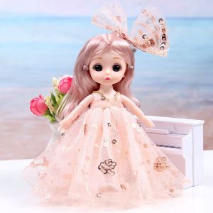 PETPARADIS Đồ chơi bé gái 17cm Đồ chơi búp bê công chúa Quà tặng trang phục quần áo Búp bê có khớp nối Mô hình búp bê công chúa Búp bê công chúa nối liền di chuyển được Búp bê dành cho bé gái Búp bê Mini nhiều khớp nối Bộ đồ chơi
