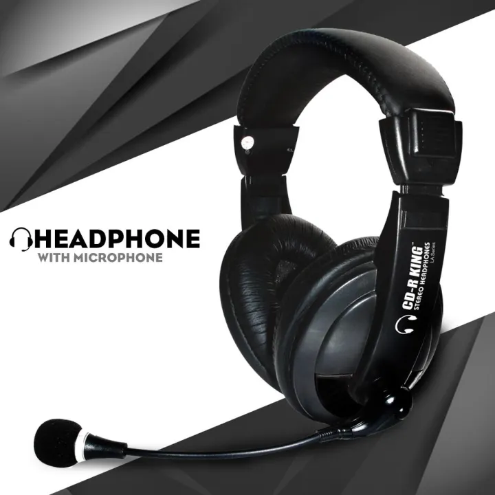 CD R KING Headphone with Microphone and Volume Control HP