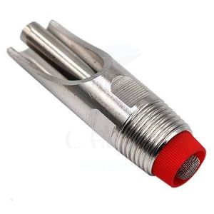 【COD】Steel 1/2PT Thread Pig Hog Swine Drinker Waterer Pig Drinker Waterer Steel chrome gold Red Cap Duckbilled Pig Swine