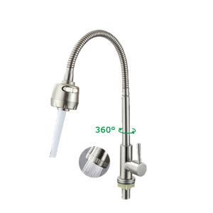 Kitchen 304 Stainless Steel Faucet Flexible Basin Tap Premium Quality