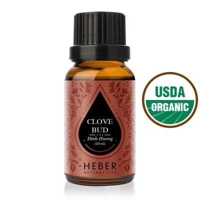 Tinh Dầu Đinh Hương Clove Bud Essential Oil Heber Natural Life 100% Thiên Nhiên Nguyên Chất Cao Cấp Nhập Khẩu Xông Thơm Phòng