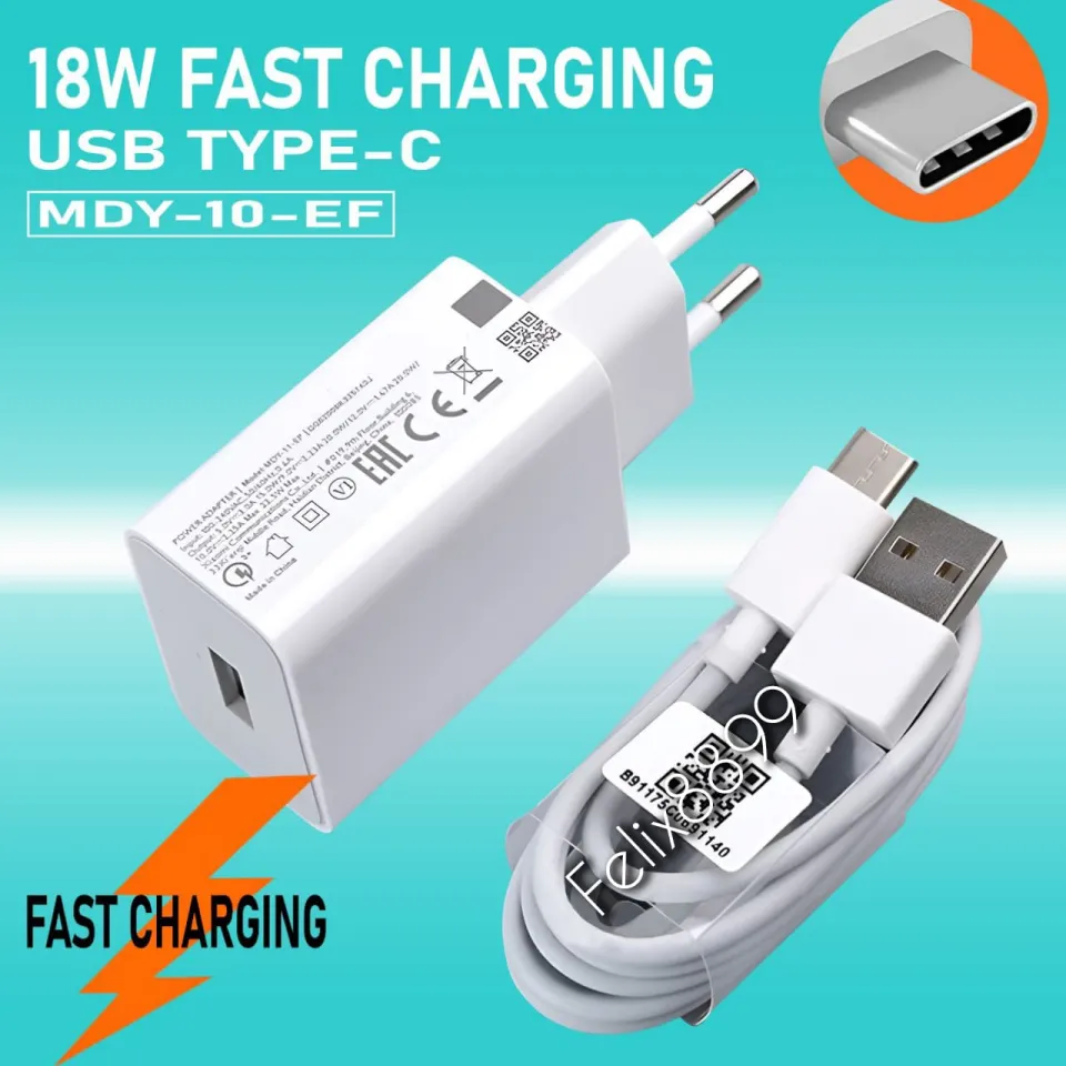 Charger Xiaomi Redmi Note Original 18W Fast charging TYPE C