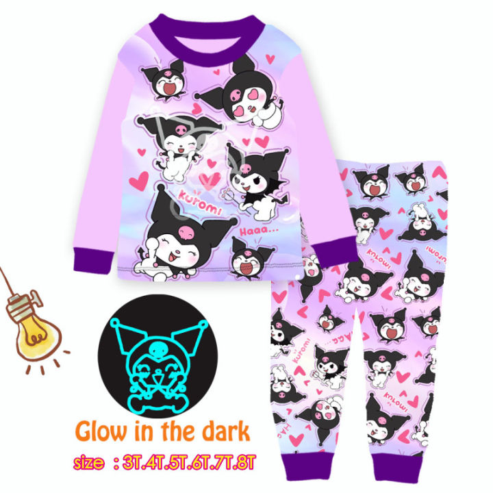 #81081 Cuddleme Girl Kuromi (Glow in The Dark )Pyjamas / Kuromi ...