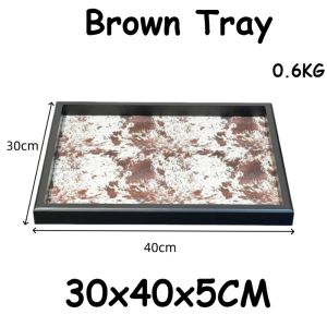 xpkQ Cowhide Print Tissue Smooth Waterproof Sturdy Dustproof Hard Base Tissue Boxes Wear-resistant Western Rustic Home Storage 6K4N7