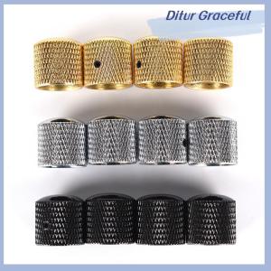 Ditur 4 chiếc núm điều chỉnh âm lượng ghi ta bass bằng kim loại núm vòm + cờ lê