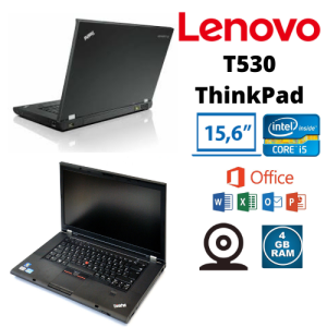Refurbished T530 / E530 Lenovo ThinkPad 15.6" / 14 " Intel core i5-3rd 4GB RAM 128GB SSD / 256GB SSD Webcam W10 Laptop