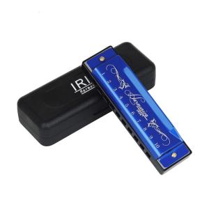 Diatonic Blues Harmonica Key-of-C Standard 10 Holes 20 Tones Blues Harps Mouth Organ Harmonica with Cover Easy Playing