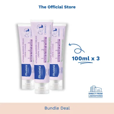 [Mustela Bundle Deal] Vitamin Barrier Cream 100ml (exp: 09/2028 & beyond) [Nappy Diaper Change]