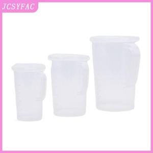JCSYFAC Plastic Measuring Jug Cup Thick Handle Sealing Cover Kitchen Cooking Supplies