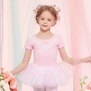 LOlanta Ballet Dress for Kids Girls Summer Training Clothes Ballerina Performance Skirt 3-12 Years