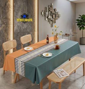 MANTEL/PVC leather print tablecloth Dining table oilcloth waterproof table protector cover B-434