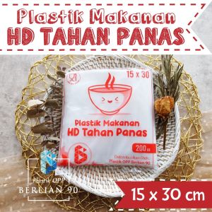 Plastik Hd Anti Panas 15x30 ( 1 KG ) / Plastik Tahan panas / Plastik sayur/Plastik PE Gula/Plastik Es Batu/Plastik Terigu/Plastik Beras 15 x 30 Cm TEBAL MURAH