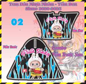 Tem Dán Yếm Khóa Tem Dán Nhựa Nhám SH Mode 2020 - 2025