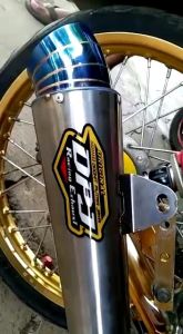 Knalpot DPJ Jigsaw Ujung Blue PNP MX King/MX/Vixion