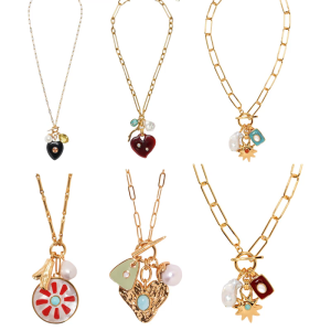 Fashionable Colorful Pendant Necklace Accessory for Trendy Women Seek Unique Styles and Comfort Outfits