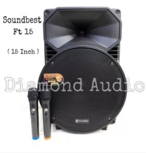 Speaker Portable Targa 15 Inch With 2Mic Meeting Wireless Original ( Bayar Ditempat ) soundbest