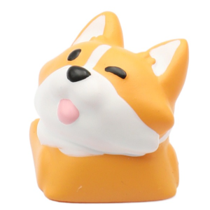 MIIQNUS Universal Cartoon Corgi Keycaps Animal Little Key Mechanical Keyboard Keycap Fashionable Handmade Crogi Butt Keyboard Cap For Mechanical Keyboard
