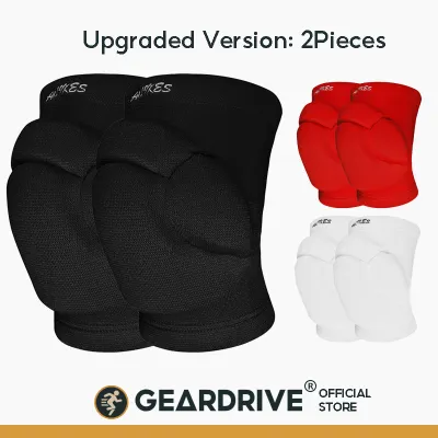 GEARDRIVE 1 Pair Sports Thickening Knee Pads Volleyball Extreme Sports Kneepad Brace Support Dancing Yoga Elastic Knee Protector