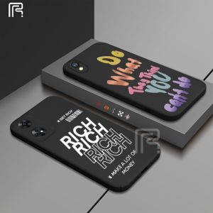 Casing hp OPPO A18 A38 A58 4G A78 4G A37F A37 A17 A17K A16 A16S A54S A5S A12 A7 A3S A52 A92 A31 A54 A55 A31 A1K F9 A74 A95 A78 Reno 8T Reno 5 A83 F1S Huruf Graffiti Sederhana Tepi Bergelombang Soft Case