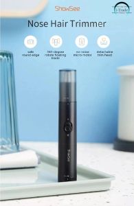 ShowSee Portable Electric Nose Hair Trimmer Painless Shaving Cutter Portable Removable