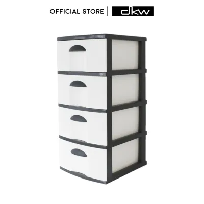 DKW ตู้ลิ้นชักลายเส้น 3 และ 4 ชั้น รุ่น Jumbo HH-410/4 410/3 ตู้เก็บของ ตู้เสื้อผ้า