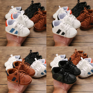 Baby Shoes Newborn Boys Girls Soft Soled Crib Lace up Shoes fashion Prewalker 0-18Month