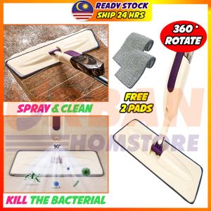 UBH NEW Easy spray mop lantai 360 Degree Free 2 pads water mop spray microfiber Magi mop lantai viral