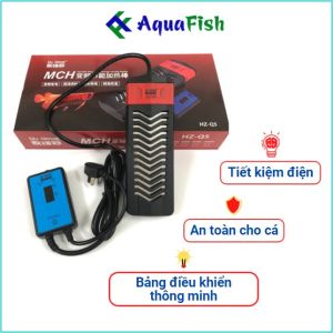 Sưởi inox cho bể cá rồng Ou Gecai HZ-Q5 300w 500w 800w 1000w siêu tiết kiệm điện có bảng điều khiển thông minh