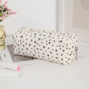 KENAIDOO Floral Print Pen Bag Multifunctional Large Capacity Pencil Case Cute Pen Box Students