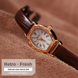 Literary Watch Female Student Retro Ins Korean Style Simple and Fresh Mori Style Retro Thin Strap Compact Temperamental All-Matching